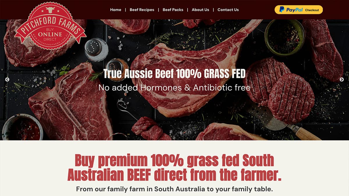 Building a direct-to-consumer e-commerce site for a family cattle farm
