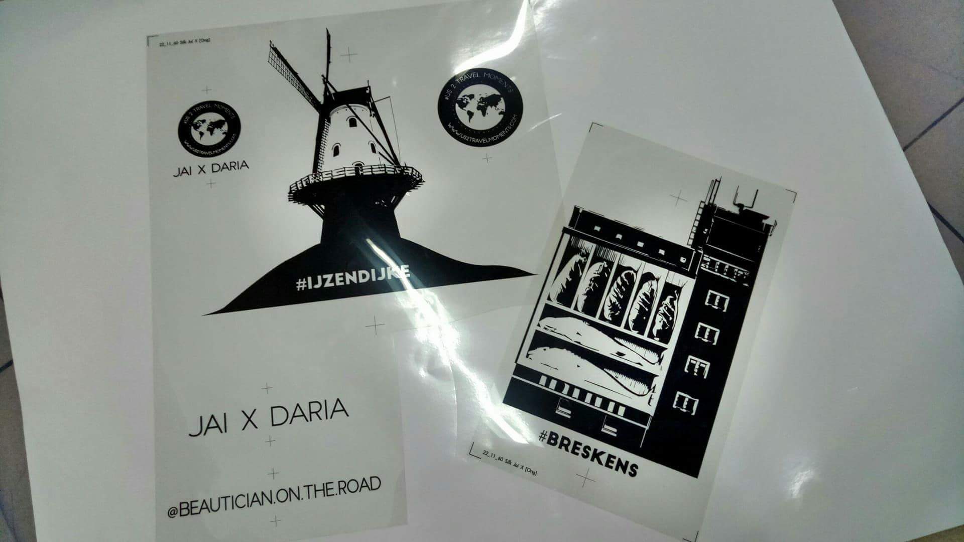 Illustrating historic windmills for a printed T-shirt series — highlight photo 2
